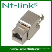 Shenzhen Netlink 180 degrés RJ45 STP Cat5E Keystone Jack